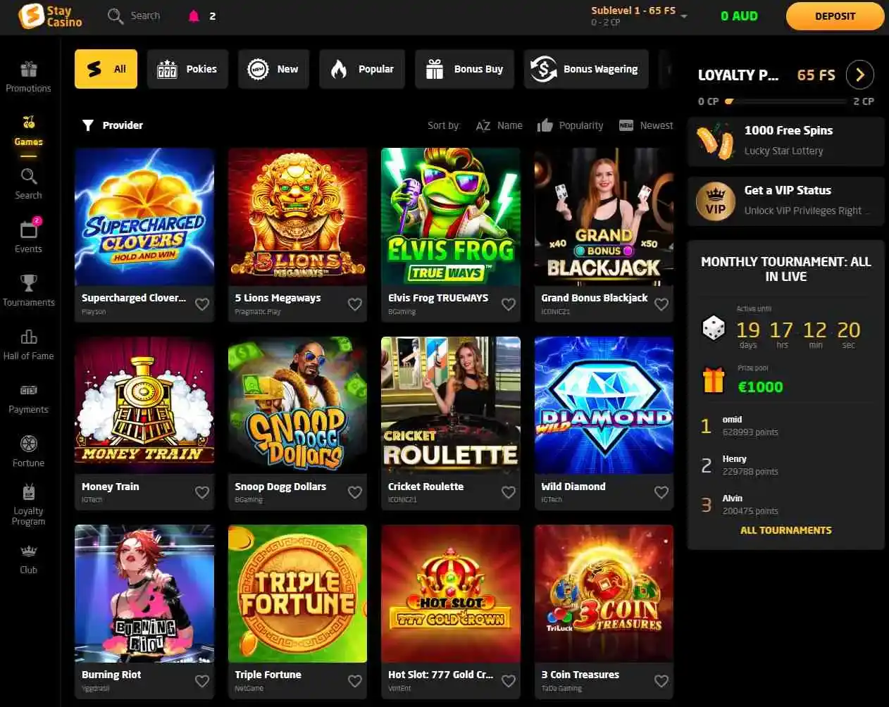 all new stay games