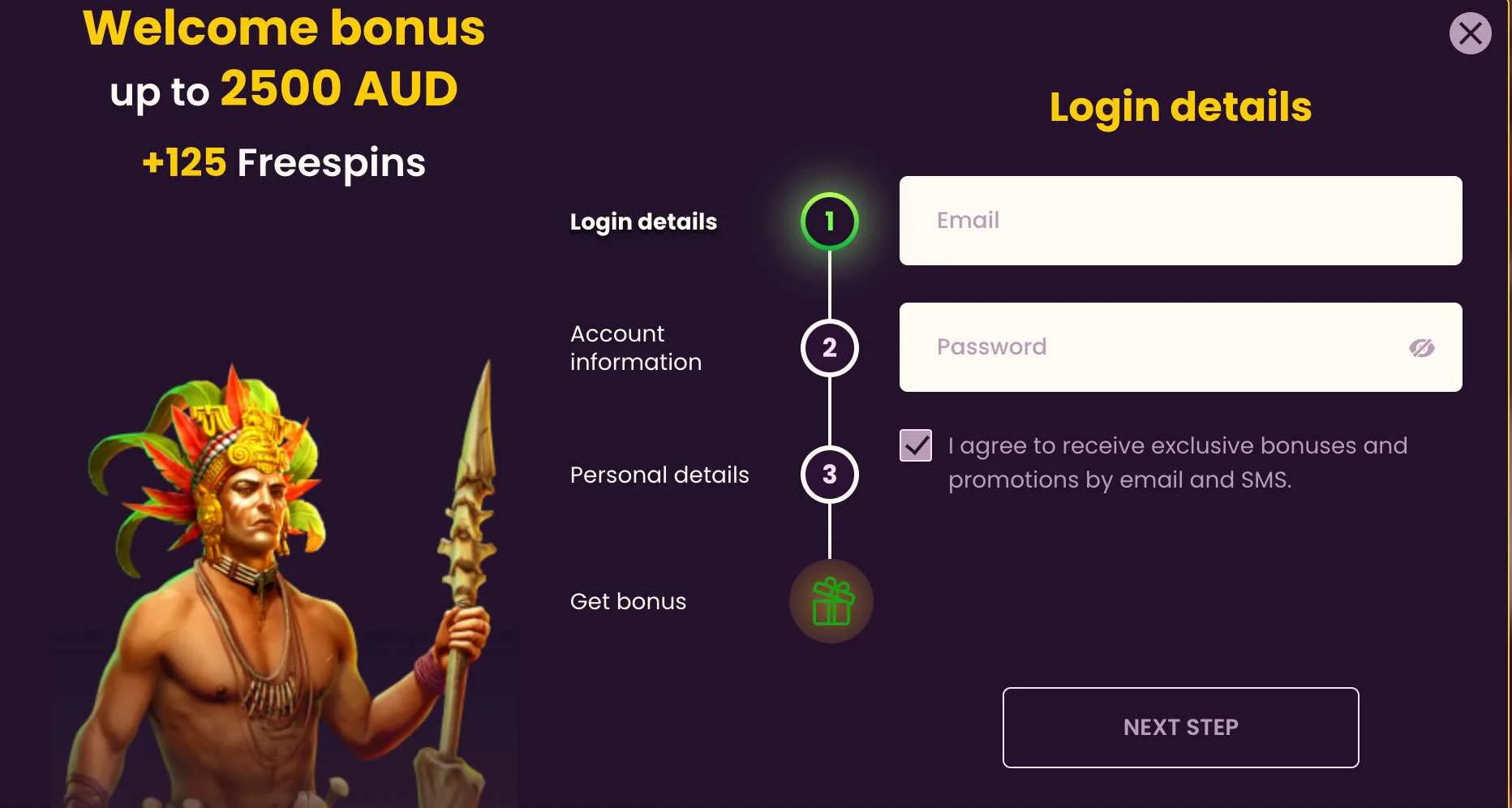 bizzo casino registration