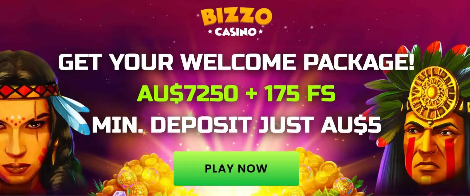 bizzo casino welcome bonus
