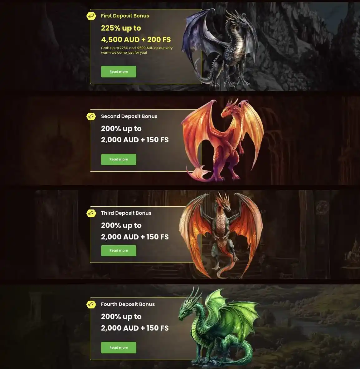 full dragon slots welcome bonus