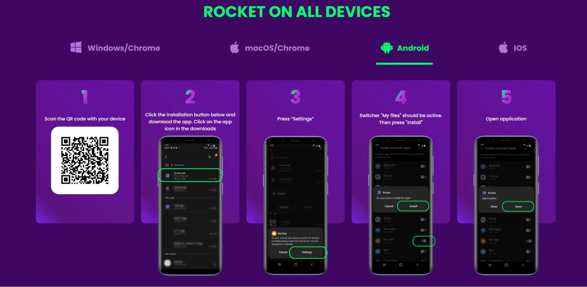 rocket casino android