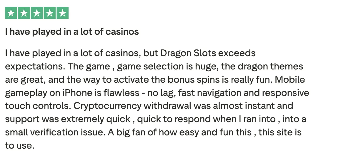 dragon slots reviews